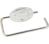 SKYTE Traditional Toilet Roll Holder Metal Wall Mounted Bathroom Paper Towel Tissues With Screws Fitting Heavy Duty Chrome Stainless Steel Dispenser Handle, 17.5 x 16.5 x1 cm