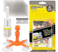 SKYTE Windscreen Repair Kit, Car Windscreen Crack Repair Kit with Durable Resin, Fix Auto Windscreen Glass Cracks, Chip, Bulls Eye, Star Break, Half Moon