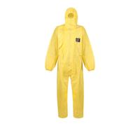 Skytec Alphachem X150 Type 3,4 Durable Disposable Chemical Resistant Coveralls - Size Xl - Yellow