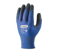 Skytec Ninja Lite Ultra 1 Pack Blue Nylon Safety Work Gloves with Polyurethane (PU) Coating and Elasticated Knit Wrist (Medium)