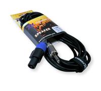 Skytec PD Connex CX27-5 Locking NL2 Speaker Wire Cable to 6.35mm Jack - 5m | 2x1.5mm2 conductors, twist-lock NL2 end, 8mm jacket, passive speaker use only