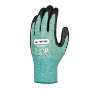 Skytec Redeem Pack of 1 Green Recycled Polyester-Lightweight Eco-friendly Work Safety Gloves - Small