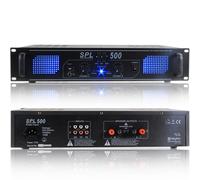 Skytec SPL500 DJ Amplifier 500W - Professional Power Amp for Events & Gigs