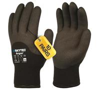 Skytec Thermal Gloves - 10 Pairs Heavy-Duty Winter Work Gloves for Men & Women - Lightweight, Argon-Insulated, Cold & Water-Resistant Safety Gloves for Secure Grip - X-Large