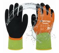 Skytec Tundra Thermal Work Gloves - Waterproof Latex Grip Gloves for Cold Weather - Heat & Cut Resistant Safety Gloves - EN388, EN511, EN407 Certified - Winter Gloves for Men & Womenl Small