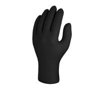 Skytec TX524 Black Nitrile Disposable Gloves,(100PCS) - Latex Free, Powder Free, Exam Disposable Gloves, Disposable, Surgical, Cleaning, Food Gloves, Extra Strong, Black,Small