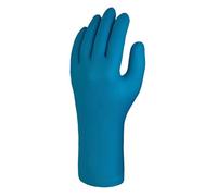 Skytec TX830 Blue Disposable Nitrile Gloves- non Latex, Powder & Silicon Free Examination Gloves with High Grip(Box of 50) Large