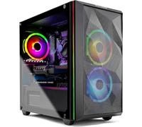 SkyTech Chronos Mini Gaming PC Desktop - Intel Core-i3 10100F 3.6GHz, GTX 1650 4G, 500GB SSD, 8G 3000, RGB Fan, AC WiFi, Windows 10 Home 64-Bit