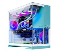 Skytech Gaming Aqua Gaming PC, AMD Ryzen 7 7800X3D 4.2GHz, AMD RX 9060XT 16GB VRAM, 1TB Gen4 NVMe SSD, 16GB DDR5 RAM 6000, 850W Gold ATX 3 PSU, 360 ARGB AIO, WI-FI 5, Windows 11, Computer