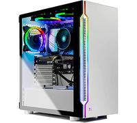 Skytech Gaming Archangel Gaming Computer PC Desktop - Ryzen 5 5600X 3.7GHz, RTX 3060 TI 8G, 1TB NVMe SSD, 16GB DDR4 3200MHz, RGB Fans, Windows 10 Home 64-bit, 802.11AC Wi-Fi, White