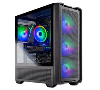 Skytech Gaming EDGE Desktop PC, Ryzen 5 5500 3.6GHz (4.2GHz), AMD RX 9060XT 8GB, 1TB NVMe SSD, 16GB DDR4-RAM 3200, 650W Gold Power Supply, WLAN, Win 11
