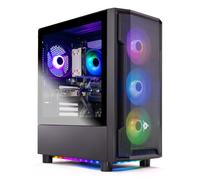 Skytech Gaming Shadow Gaming PC, AMD Ryzen 7 7700X, 4.5GHz, NVIDIA RTX 5060, 1TB Gen4 NVMe SSD, 32GB DDR5 RAM 5600, 650W, Gold, PSU, WLAN, Win 11, Computer