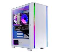 Skytech Gaming Shiva Gaming PC Desktop - AMD Ryzen 5 5600X 3.7 GHz, NVIDIA RTX 4060 Ti, 1TB NVME SSD, 16GB DDR4 RAM 3200, 600W Gold PSU, 11AC Wi-Fi, Windows 11 Home 64-bit,White
