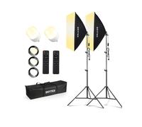 Skytex Softbox Lighting Kit 2Pack,20x28in Soft Box |Upgrade 135W 2700-6400K 100V-240V AC E27 LEDBulb Continuous Photography Lighting,Photo Studio Lights Equipment for Camera Shooting,Video Recording