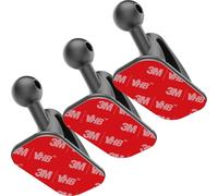 SkyTian 17mm Ball Mount Base, 3 Pack Car Mount Adhesive Replacement for Magnetic Car Phone Holder, Dashboard Sticky Mount Dash Sticker VHB Tape, Black