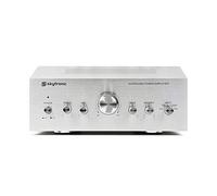 Skytronic HiFi Stereo Amplifier 400W, Home Audio Power Amp, RCA Inputs | Bass, treble, volume controls, turntable, CD player, compact, stylish silver finish, home entertainment