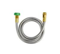 SKYWARD 304 Stainless Steel Short Garden Hose 5 ft with Female to Male Metal Connector, Anti-Leakage, Flexible & Lightweight Kink Free Water Hose, Easy to Use & Store (5ft)