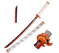 Skyward Blade Anime Sword Cosplay Wooden Rengoku Kyoujurou Samurai Sword, Toys for Children, Anime Fan, The Special Knife of White Katana Knife