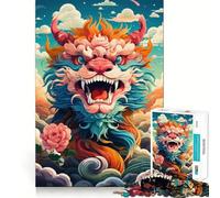 Skyward Roar 1000 Piece Jigsaw Puzzles for Adults Teenagers Memory Gain Relaxed Mind Design Assembly 38x52cm