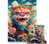 Skyward Roar 1000 Piece Jigsaw Puzzles for Adults Teenagers Memory Gain Relaxed Mind Design Assembly 38x52cm