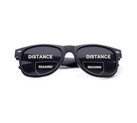 SKYWAY Bifocal Reading Sunglasses For Women Men, Fashion Classic Sun Readers With Spring Hinge UV400 Protection Black,+3.5