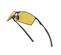 SKYWAY Mens Sunglasses Polarized Metal Frame Night Driving Glasses UV400 Protection, Anti Glare, Reduce Eye Fatigue