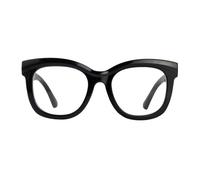 SKYWAY Oversized Reading Glasses Women Anti Blue Light Computer Reader Stylish Unbreakable Large Square Frame Glasses (Black,3.0)