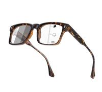 SKYWAY Photochromic Progressive Multifocus Reading Glasses Blue Light Blocking Multifocal Readers Transition Classic Large Frame Sunglasses Tortoise 1.0