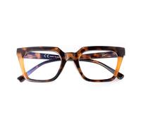 SKYWAY Reading Glasses for Women, Blue Light Blocking Oversized Square Computer Readers for Mens Spring Hinge Fashion Eyeglasses Brown Tortoiseshell 3.5