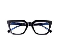 SKYWAY Reading Glasses for Women, Blue Light Blocking Oversized Square Computer Readers for Mens Spring Hinge Fashion Eyeglasses Black 1.0