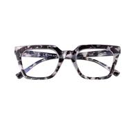 SKYWAY Reading Glasses for Women, Blue Light Blocking Oversized Square Computer Readers Spring Hinge Fashion Eyeglasses Black Tortoiseshell 1.0