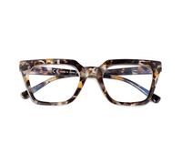 SKYWAY Reading Glasses for Women, Blue Light Blocking Oversized Square Computer Readers Spring Hinge Fashion Eyeglasses Multi Tortoiseshell 2.5