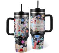 Skywerc Teacher Appreciation Gifts, 40 oz Teacher Tumbler with Handle, Tumbler Travel Coffee Mug Cup for Women, Best Thank You Gifts for Teacher's Day, Graduation, Back to School and Christmas