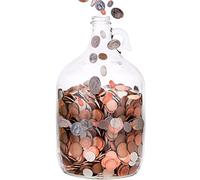 Skywin Swear Jar, Glass Coin Bank, Large Money Jar, Piggy Bank for Adults
