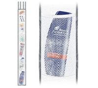 Skywin TidyFriend Shower Liner With Pockets -57 x 6 Inches, Hanging Mesh Shower Caddy with 7 Pockets, 100% Polyester Mesh Fabric, Adjustable Velcro Strap or Hook
