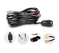 SKYWORLD 10ft LED Light Bar Wiring Kit 12V Power 40A On Off Power Switch Relay Wiring Harness for Off Road LED Work Light Driving Fog Lights DT Connector (1 Lead)