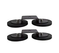 SKYWORLD 2 Pcs 88mm Powerful Magnetic Base led light bar Mounting Bracket | Magnet Mount Bracket Sucker Holder with Rubber Pad for Straight Curved Led Light Bar Work Off Road Driving Fog Light Lamp