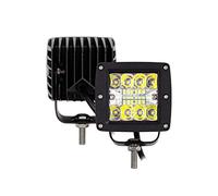 SKYWORLD 2 Pcs Flush Mount LED Pods, 3 inch 42W Spot LED Pod Cube Lights Flush Mount Off Road Driving Fog Lamp for UTV ATV Truck Bumper Pickup Boat 12V 24V