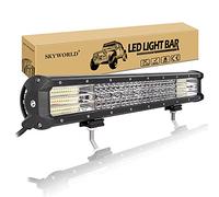 SKYWORLD 20 inch 510W LED Work Light Bar, Spot Flood Combo Beam Led Bar 4x4 12V 24V, Waterproof Offroad Driving Fog Lights Lamp for Car SUV ATV UTV Pickup Truck Tractor Boat