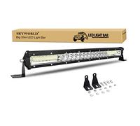 SKYWORLD 20 Inch Slim Light Bar 180W Spot Flood Combo Beam LED Driving Lights, 7D Work Light Fog Lamp Waterproof for 4x4 SUV ATV Truck Car Boat, 6000K White