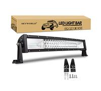 SKYWORLD 22 inch 270W Curved LED Work Light Bar, Tri Row 12V 24V Offroad Bar Lamp Driving Fog Lights Waterproof for 4x4 Car Off Road Trucks SUV UTE Vehicles, Flood Spot Combo Beam, 6000K White