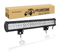 SKYWORLD 23 inch 144W LED Work Light Bar, Spot Flood Combo Beam 12V 24V Offroad Driving Lights Fog Lamp for 4x4 Truck Car ATV SUV Vehicle Boat Lighting, Waterproof 6000K White