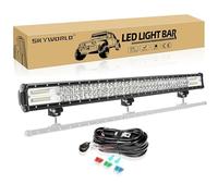 SKYWORLD 39-Inch 7D 540W Off-Road LED Light Bar, 12V/24V Flood Beam Work Light with Wiring Kit for Jeep, Truck, SUV, ATV, 4x4, Boats & Cars