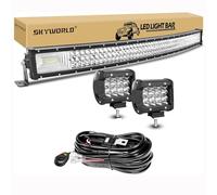 SKYWORLD 42-Inch 540W 7D Off-Road LED Light Bar, 12V/24V 2x36W Spot Beam Work Light with Wiring Kit for Jeep, Truck, SUV, ATV, 4x4, Boats & Cars