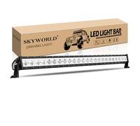 SKYWORLD Car led light bars, 49 inch 120W Single Row Offroad Bar Lamp Driving Fog Lightbar 12V 24V for Off road Truck SUV UTE ATV 4x4 Boat Tractor, 6000K White Fog Lights
