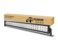 SKYWORLD LED Light Bar, 32 inch 180W Dual Row Straight LED Bar 6000K IP67 Waterproof Spot Flood Combo Offroad Work Driving Fog Lamp for Truck 4X4 ATV UTV Boat 12V 24V
