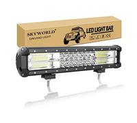 SKYWORLD LED Work Light Bar, 15 Inch 216W 12V 24V Tri Row Offroad Work Lamp