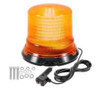 SKYWORLD Magnetic Beacon Light, 5.5 inch 90 LED 12V 24V Amber Strobe Flashing Beacon Emergency Safety Hazard Warning Light Waterproof for Car Truck Tractor Off road Van 4x4 Recovery Vehicle