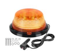 SKYWORLD Magnetic Beacon Light, 6.3 inch 90 LED 12V 24V Amber Strobe Flashing Beacon Emergency Safety Hazard Warning Light Waterproof for Car Truck Tractor Off road Van 4x4 Recovery Vehicle