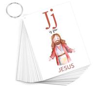 Skyygemm 26 Pcs Bible Verse ABC Flash Cards for Kids, Scripture Memory Card